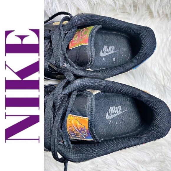 NIKE AIR FORCE 1 Misplaced Swoosh Low Top Black/Holo Multi Men, Size 9.5 - Picture 10 of 13